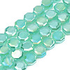 Electroplate Glass Beads Strands EGLA-N002-27-E05-1