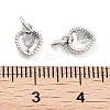 Brass with Cubic Zirconia Pendants KK-P271-42P-B-3