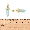 Natural Flower Amazonite Double Terminal Pointed Pendant G-H097-01G-01-3