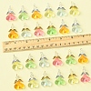 40Pcs 10 Colors Acrylic Glass Pendants PALLOY-FS00018-5