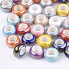 Electroplate Porcelain Beads X-PORC-T003-01-1