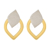 Ion Plating(IP) 304 Stainless Steel Teardrop Stud Earrings EJEW-C118-01B-1