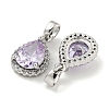 Brass with Cubic Zirconia Charms KK-Q820-10P-2