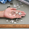 9Pcs 3 Sizes 304 Stainless Steel Cuff Pad Ring Settings DIY-PJ0001-10P-13