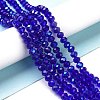 Electroplate Glass Beads Strands EGLA-A034-T1mm-L16-4