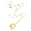 Brass Micro Pave Clear Cubic Zirconia Pendant Necklaces NJEW-Z038-01G-Q-1