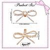 4Pcs Alloy Rhinestone Shoe Decoration AJEW-GF0009-28KCG-2