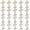 40Pcs 2 Styles Halloween Wood Sculpture Display Decorations AJEW-DC0003-29-1