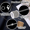 DIY Brass Curb Chain Bracelet Necklace Making Kit DIY-BBC0001-87P-7