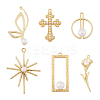 12Pcs 6 Style Alloy Pendants FIND-CW0001-15-1