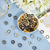 200 Sets 4 Colors Iron Grommet Eyelet Findings SCRA-GF0001-10A-01-3