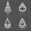 8Pcs 4 Styles 304 Stainless Steel Chandelier Component Links STAS-BBC0007-61-6
