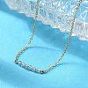 304 Stainless Steel Natural Labradorite Beads Link Bracelets BJEW-A036-15G-4
