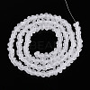 Frosted Transparent Glass Beads X1-GLAA-N016-4mm-11-2