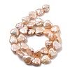 Natural Baroque Keshi Pearl Beads Strands PEAR-P064-07B-02C-3