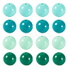 40Pcs 4 Colors Opaque Acrylic Beads MACR-TA0002-97A-2