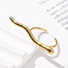 304 Stainless Steel Bar Open Cuff Rings for Women RJEW-Z077-01G-10-3
