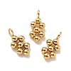PVD Vacuum Plating 201 Stainless Steel Pendants STAS-C052-01G-1