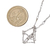 3Pcs 3 Sizes 304 Stainless Steel Wavy Bar Link Chain Macrame Pouch Necklace Making NJEW-JN05065-3