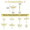 9Pcs 9 Styles Brass with Cubic Zirconia Pendants KK-CJ0003-33-2