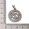 304 Stainless Steel Pendants STAS-C084-01B-AS-3
