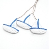 Mediterranean Style Natural Wood Pendant Ornaments WOOD-WH0112-22-2