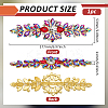 1Pc Flower Alloy Rhinestone Ornament Accessories DIY-FG0008-03A-2