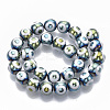 Electroplate Glass Beads Strands EGLA-T012-02D-2