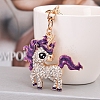 Alloy Rhinestone Keychains PW-WG72083-03-1