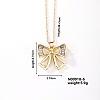 Fashionable and Elegant Butterfly Brass Rhinestone Pendant Necklaces QH8732-4-1