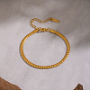 Hip Hop Style 3.4MM Chain Bracelet 304 Stainless Steel Fashion Jewelry WR3808-2-1