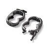 Rack Plating Brass Micro Pave Cubic Zirconia Twister Clasps ZIRC-I012-16B-RS-2