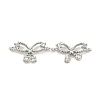 Brass Pave Clear Cubic Zirconia Connector Charms KK-Q820-41P-1