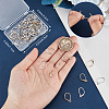 44Pcs 2 Color Brass Leverback Earring Findings KK-CN0003-05-3