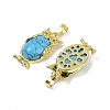 Synthetic Turquoise Pendant KK-F887-02G-12-2
