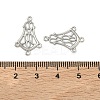 Non-Tarnish 304 Stainless Steel Hollow Flower Chandelier Component Links X-STAS-R083-25-3