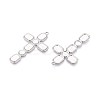 304 Stainless Steel Religion Cross Big Pendants STAS-T067-41P-2
