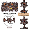 Iron on/Sew on Ethnic Style Embroidery Flower Polyester Lace Ribbons OCOR-WH0060-47D-2
