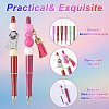 10Pcs ABS Plastic & Iron Ball-Point Pen AJEW-FS0001-41E-2
