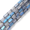 Electroplate Transparent  Glass Beads Strands EGLA-H106-01A-HR02-1
