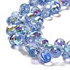 Electroplate Glass Beads Strands EGLA-D030-17B-3
