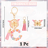 Zinc Alloy Tassel Keychain KEYC-WH20004-12I-2