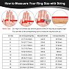 18pcs 6 Style 304 Stainless Steel Grooved Finger Ring Settings STAS-UN0040-58-4