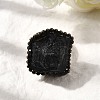 Natural Tourmaline Irregular Nugget Open Cuff Rings G-A278-03AB-02-2