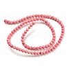 Synthetic Imperial Jasper Dyed Beads Strands G-D077-A01-02-3