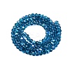 Electroplate Glass Beads Strands X-EGLA-A044-T4mm-L27-3
