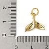 Rack Plating Brass Micro Pave Cubic Zirconia Charms KK-P279-24G-3