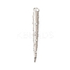 Brass Micro Pave Cubic Zirconia Pendants KK-B127-11P-1