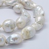 Natural Baroque Pearl Keshi Pearl Beads Strands PEAR-K004-17-4