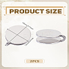 2Pcs Stainless Steel Clip-on Earrings EJEW-LP0007-046P-2